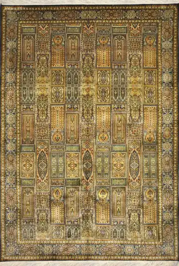 Ковёр Кашмир 1795 — золотистый и кремовый