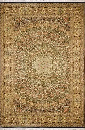 Ковёр Gombad 1813 — бежевый и кремовый, восточный орнамент