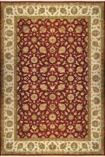 Ковёр Rajastan 1868 — бордовый и золотистый, растительный рисунок
