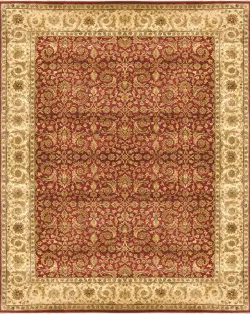 Ковёр Rajastan 1883 — бордовый и кремовый, восточный орнамент
