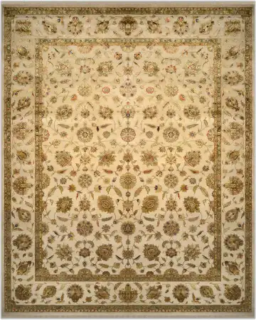 Ковёр Rajastan 1888 — кремовый и коричневый, с медальоном