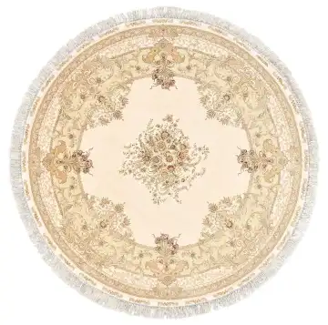 Ковёр Aubusson 1892 — кремовый и золотистый, с медальоном