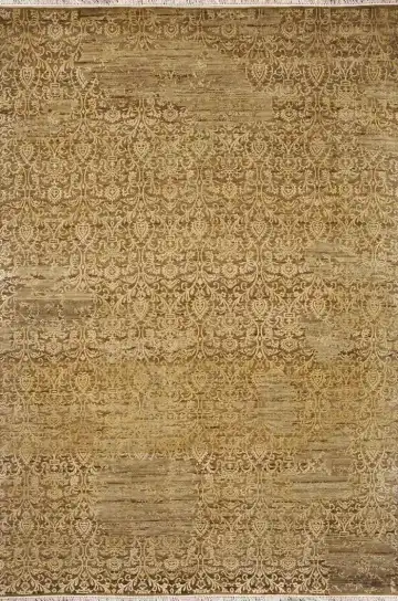 Ковёр Shabby Classic 2024 — золотистый и коричневый, восточный орнамент