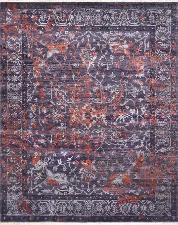 Ковёр Shabby Classic 2038 — красный и чёрный, восточный орнамент