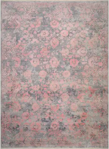 Ковёр Shabby Classic 2050 — розовый и серый, винтажный рисунок
