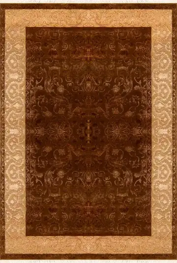 Ковёр Renaissance 2132 — коричневый и белый, винтажный рисунок