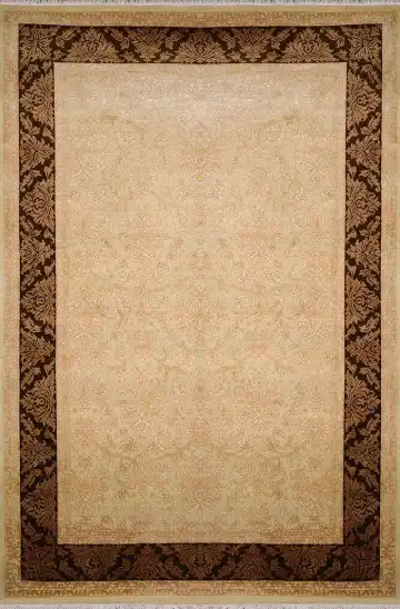 Ковёр Damask 2163 — бежевый и коричневый, восточный орнамент