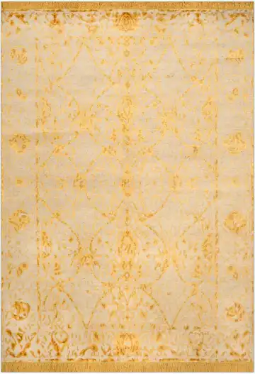 Ковёр Amboise 2166 — кремовый и жёлтый, с медальоном