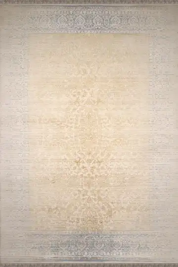 Ковёр Shabby Classic 2228 — кремовый и серый, винтажный рисунок