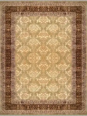 Ковёр Damask 2230 — коричневый и кремовый, восточный орнамент