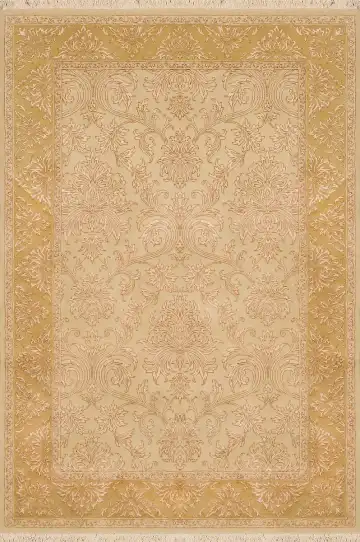Ковёр Damask 2231 — кремовый и золотистый, восточный орнамент
