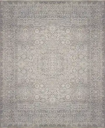 Ковёр Mamluk 2463 — серый и белый, восточный орнамент