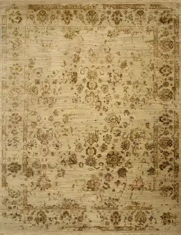 Ковёр Shabby Classic 2521 — бежевый и коричневый, растительный рисунок