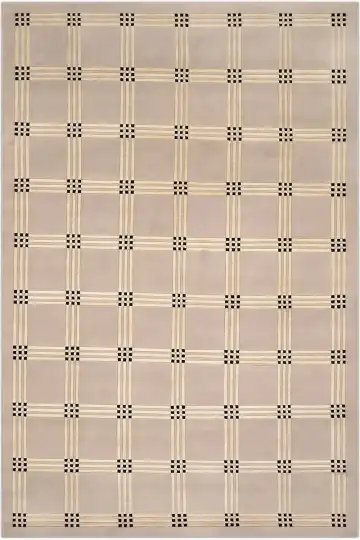 Ковёр Zen 2559 — бежевый и серый, геометрический рисунок