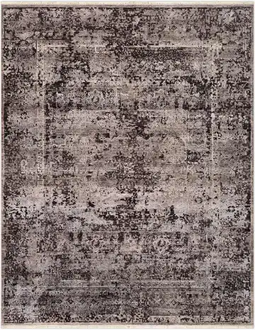 Ковёр Erased Mamluk 2678 — серый и коричневый, винтажный рисунок