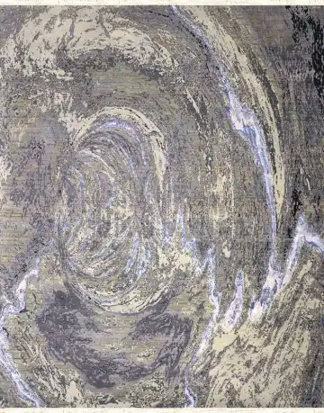 Ковёр Abstraction 2694 — серый и белый, винтажный рисунок