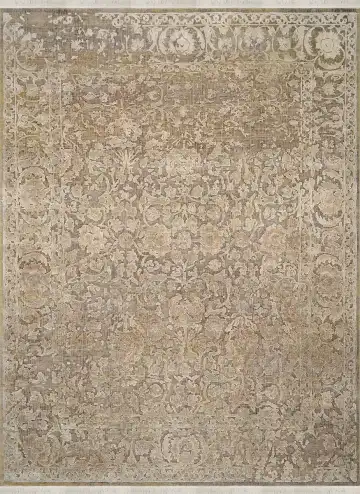 Ковёр Shabby Classic 2702 — коричневый и кремовый, восточный орнамент