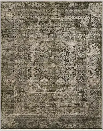 Ковёр Erased Mamluk 2790 — серый и кремовый, винтажный рисунок