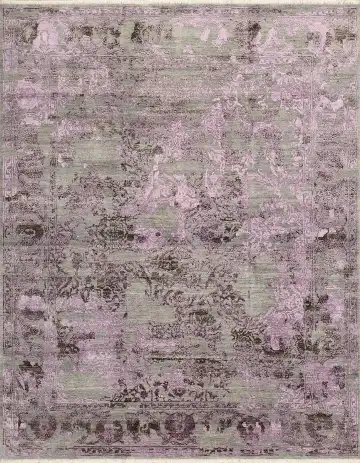 Ковёр Shabby Classic 2801 — розовый и серый, винтажный рисунок