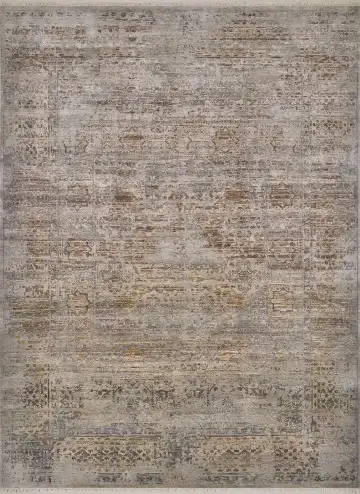 Ковёр Erased Mamluk 3046 — бежевый и коричневый, винтажный рисунок