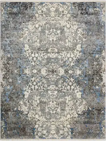 Ковёр Shabby Classic 3108 — чёрный и белый, сюжетный рисунок