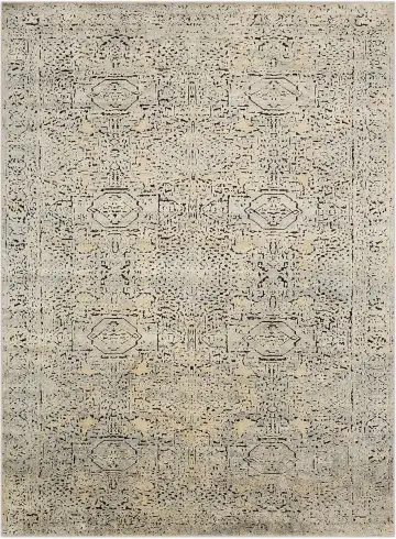 Ковёр Artefact 3127 — кремовый и серый, восточный орнамент