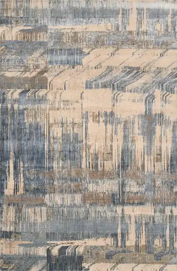 Ковёр Urban 3192 — серый и синий, абстрактный рисунок