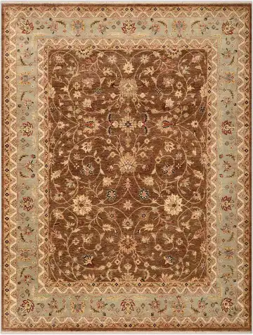 Ковёр Jaipur 3358 — коричневый и кремовый, восточный орнамент