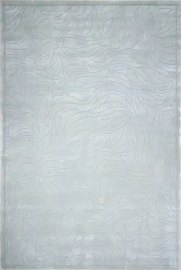 Ковёр Sketch 3391 — голубой и белый, абстрактный рисунок