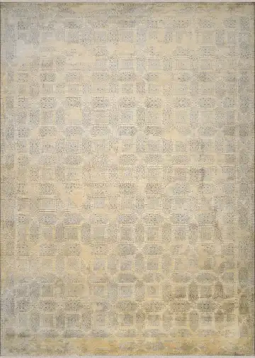 Ковёр Mosaic 3419 — бежевый и серый, винтажный рисунок