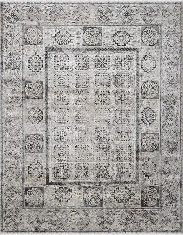 Ковёр Mosaic 3426 — серый и чёрный, восточный орнамент