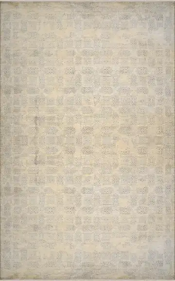 Ковёр Mosaic 3472 — бежевый и серый, винтажный рисунок