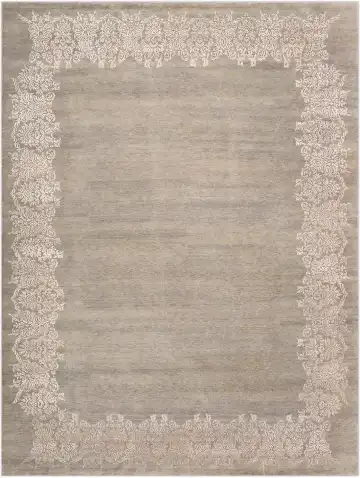 Ковёр Damask 3568 — коричневый и белый, восточный орнамент