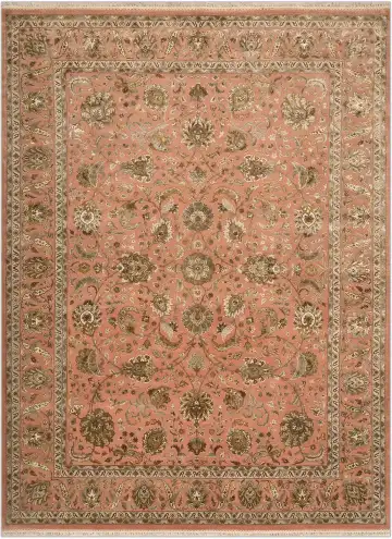 Ковёр Rajastan 3644 — красный и зелёный, восточный орнамент