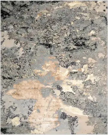Ковёр Stone Flower 3649 — кремовый и серый, винтажный рисунок