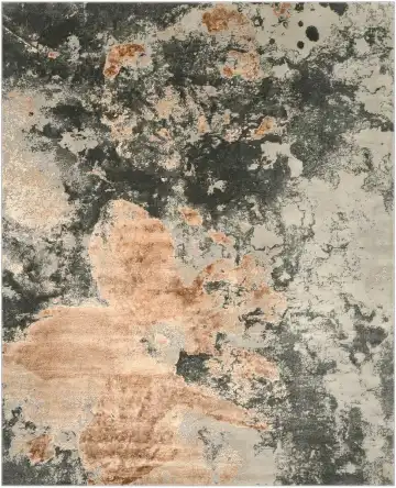 Ковёр Stone Flower 3817 — кремовый и коричневый, винтажный рисунок