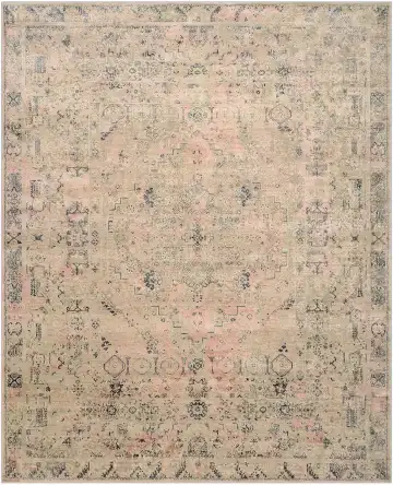 Ковёр Shabby Classic 3860 — кремовый и розовый, восточный орнамент