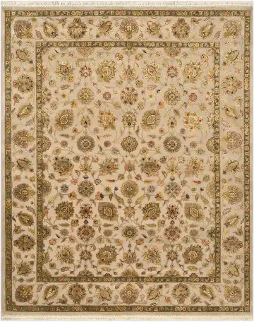 Ковёр Rajastan 4275 — кремовый и коричневый, восточный орнамент