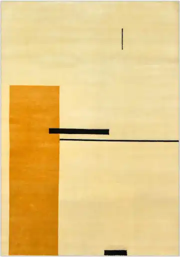 Ковёр Bauhaus 4309 — жёлтый и оранжевый, абстрактный рисунок