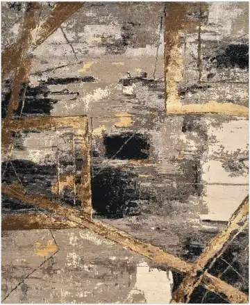 Ковёр Artwork 4329 — бежевый и коричневый, абстрактный рисунок