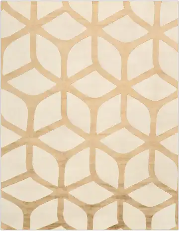 Ковёр Trellis 4713 — кремовый и бежевый, геометрический рисунок