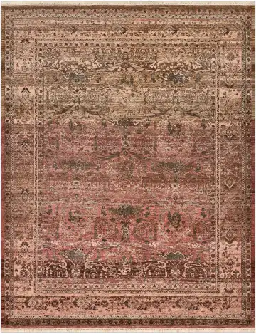 Ковёр Artefact 4909 — коричневый и красный, градиент