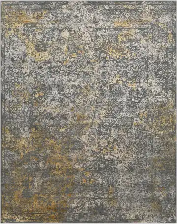 Ковёр Shabby Classic 5059 — серый и золотистый, восточный орнамент