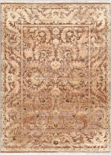 Ковёр Shabby Classic 5171 — кремовый и коричневый, восточный орнамент