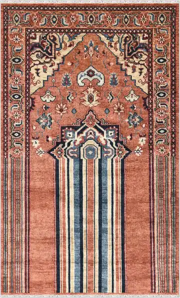 Ковёр Artefact 5190 — красный и синий, сюжетный рисунок