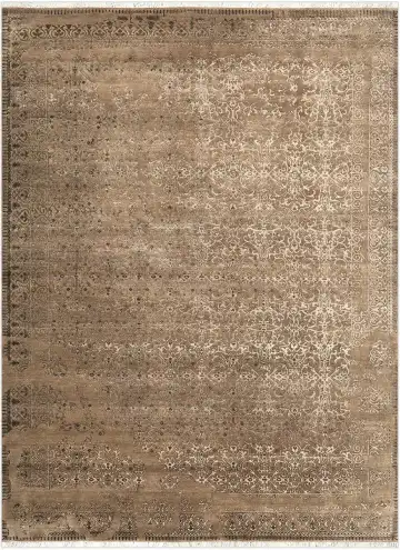 Ковёр Shabby Classic 5217 — коричневый и кремовый, восточный орнамент
