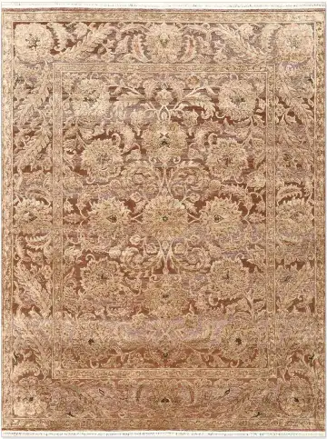 Ковёр Shabby Classic 5230 — бежевый и коричневый, с медальоном