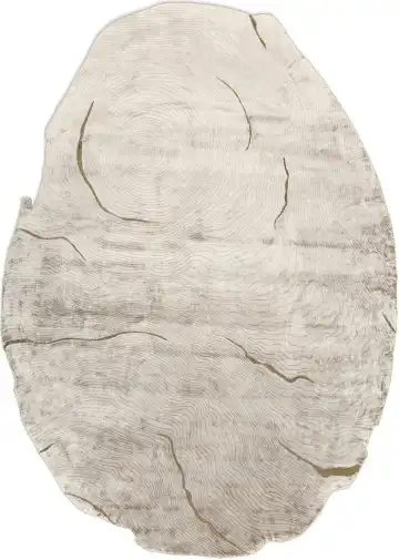 Ковёр Stump 5248 — кремовый и серый, абстрактный рисунок