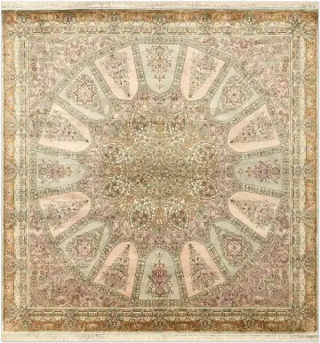 Ковёр Gombad 5251 — кремовый и красный, восточный орнамент