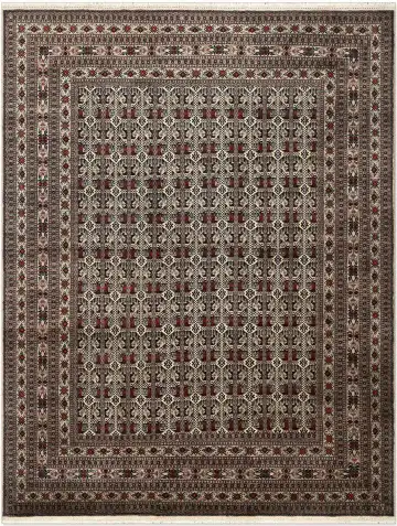 Ковёр Beleji 5332 — коричневый и кремовый, растительный рисунок